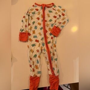 Popsicle Print Kids Footie Pajama